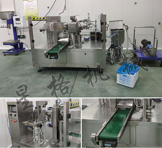 全自動(dòng)調(diào)料醬灌包裝機(jī)加工設(shè)備包裝方法(圖1) 全自動(dòng)調(diào)料醬灌包裝機(jī)加工設(shè)備包裝方法(圖1)